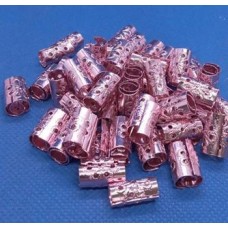 Anel de trança aluminio rosa pct 50 pçs AN-10816