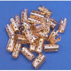Anel de trança aluminio dourado pct 50 pçs AN-10808
