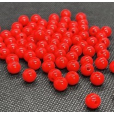 Bola plastica 8mm vermelha pct 25gr PB-10329