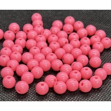 Bola plastica 8mm rosa chiclete pct 25gr PB-10335