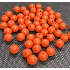 Bola plastica 8mm laranja pct 25gr PB-10338