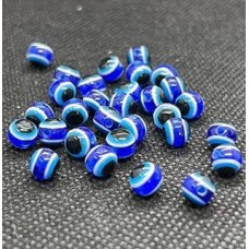 Olho grego 6mm azul pct com 30pçs OG-10249