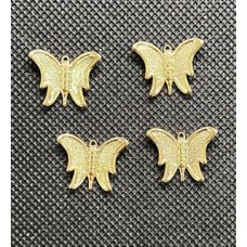 Pingente borboleta 1.8cm pct com 4 pçs banho dourado PI-10208