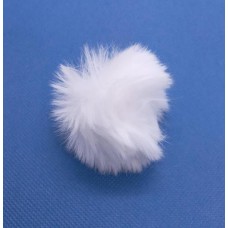 Bolinha pelúcia pompom 5cm branco UN - BO-20076