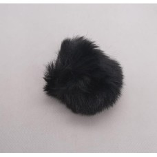 Bolinha pelúcia pompom 5cm preto UN - BO-20073