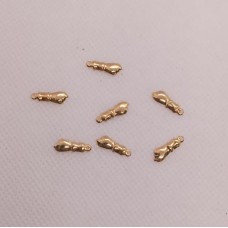 Pingente 1cm pct com 10 pçs banho dourado PI-10945